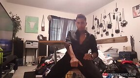 Big Dick Lucas Stroking His Monster Cock