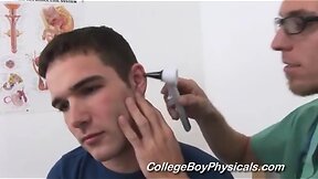 Dr. Quinn makes Kevin strip and gives him a check up