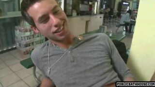 Horny guys go to random places to fuck