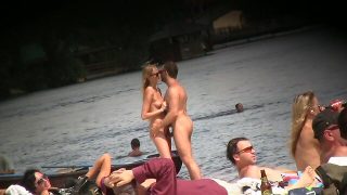 hard cock on the beach