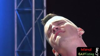 Hot gay bear turns anus inside out