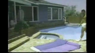 Retro bareback gay sex outdoors