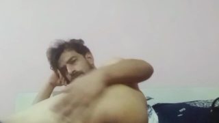 Young person self-pleasuring