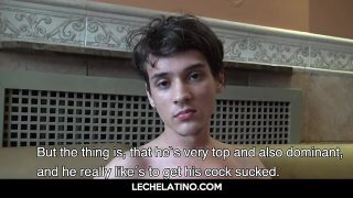 Hottest latino teenager gets facial ejaculation from older pappy
