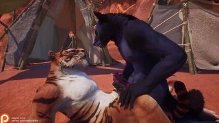 Wolf tiger new game wild life furry animation 3d sex yiff gay animal fantasy