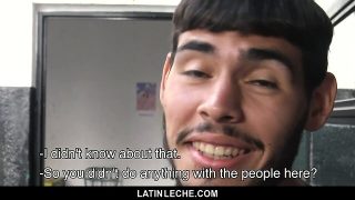Latinleche sexy latin twink gets covered in jizz by four hung guys
