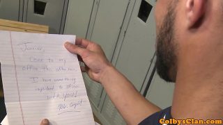 Mature sport teacher bangs student till cum