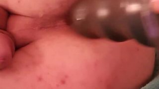 Timmyboy92 fem playing with large anal plug
