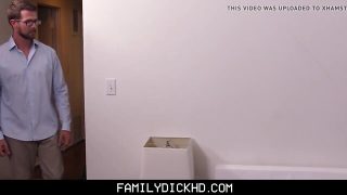 Teenager Step Son Drilled By Step Grandpa After Caught Watching Porn