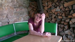 Studly czech teen shows off hot uncut cock on outdoor webcam