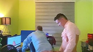 Entering the office and finding my boss