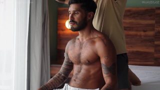 Exploring new pleasures: straight stud jeus gets a helping hand from a latino hunk at worldstudz